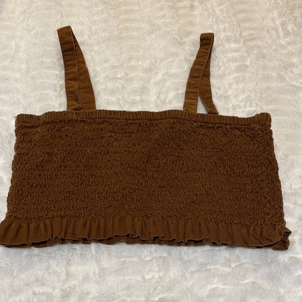 American Eagle Brown Vintage Tube Top with Detachable Straps - Picture 4 of 4